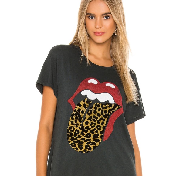 Daydreamer Rolling Stones Leopard Tongue shirt - Picture 2 of 6